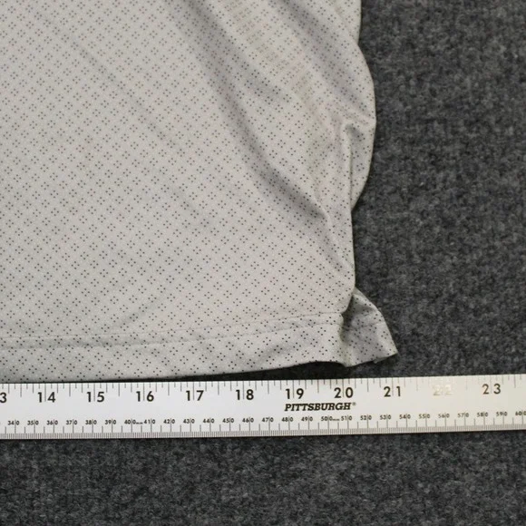 Adidas Golf‎ Polo Shirt Mens XL Gray Pattern Short Sleeve Casual Athletic - Picture 3 of 8